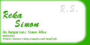 reka simon business card