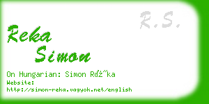 reka simon business card